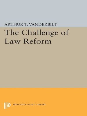 cover image of Challenge of Law Reform